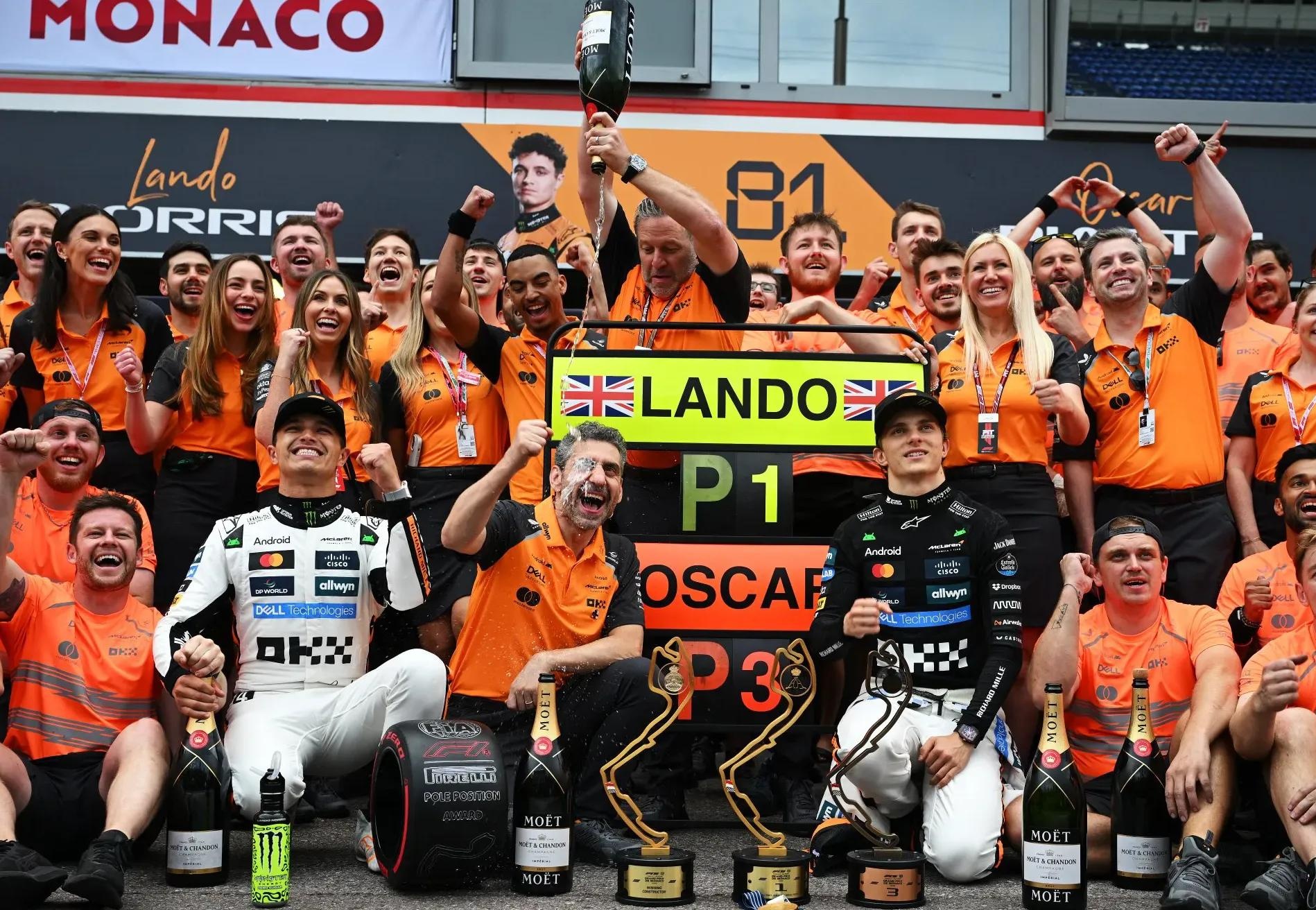 红牛车队险胜红牛二队，诺里斯高光表现